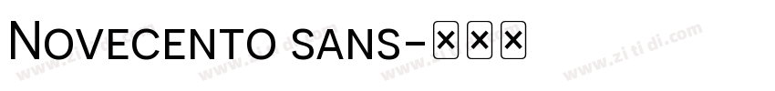 Novecento sans字体转换